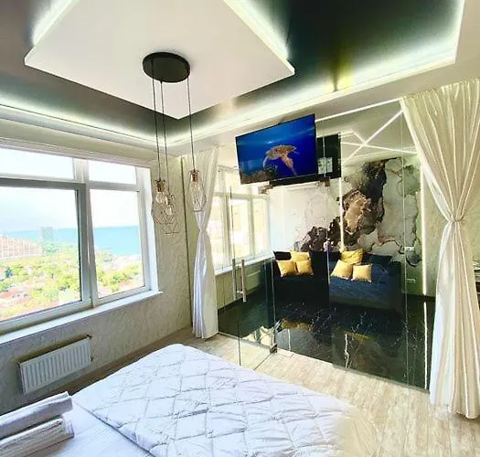 Apartment Vip аркадия: морской вид в 44 жемчужине Kadorr